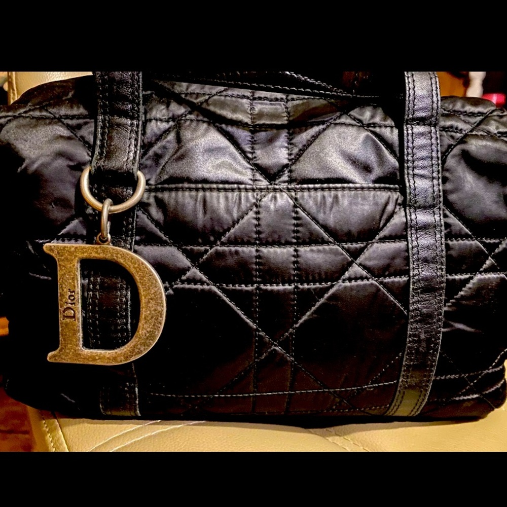 Auth CHRISTIAN DIOR Quilted Nylon  "Pre-owned".